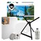 Bob Ross Master Paint Set Artist Bundle - Includes Travel Easel, Pre Stretched Painting Canvas, Natural Brush Cleaner, Clear Acrylic Palette, and Cleaning Bucket & Screen